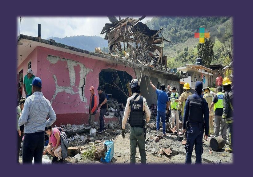 Protección Civil Estatal informa sobre explosión en Xicola, del municipio Alpatláhuac