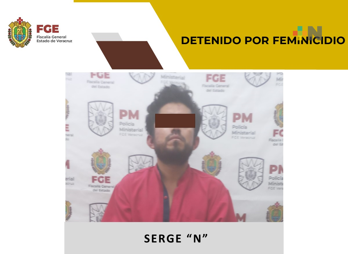 Cumplimenta FGE orden de aprehensión contra presunto feminicida en Xalapa