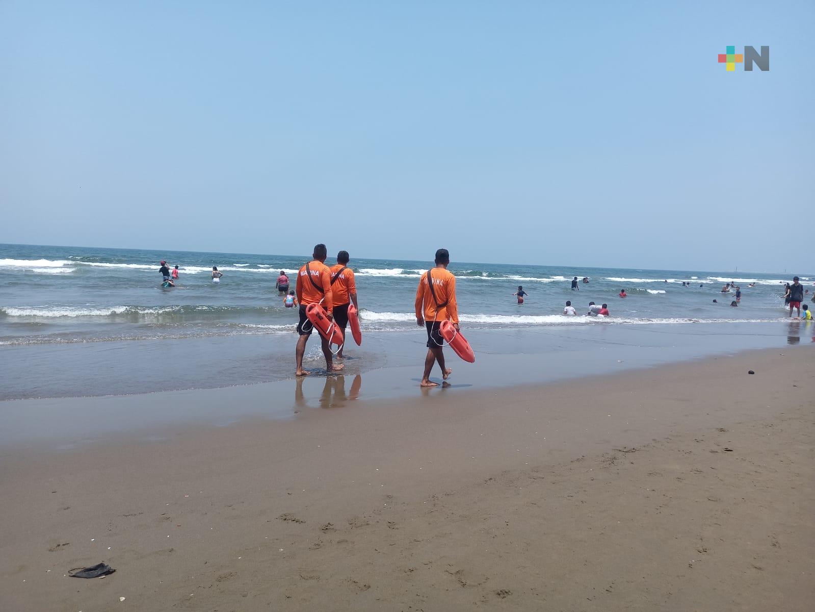 Hasta el atardecer habrá guardavidas en playas de Veracruz puerto