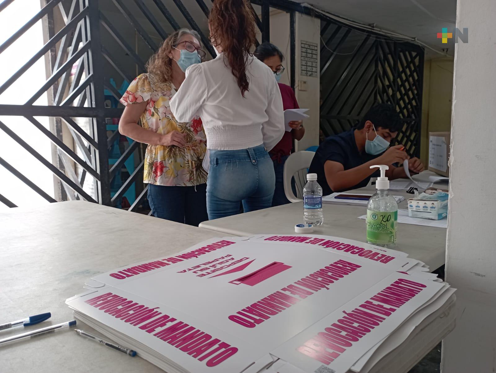 Este jueves llega paquetería electoral al Consejo Distrital Xalapa 10 del INE