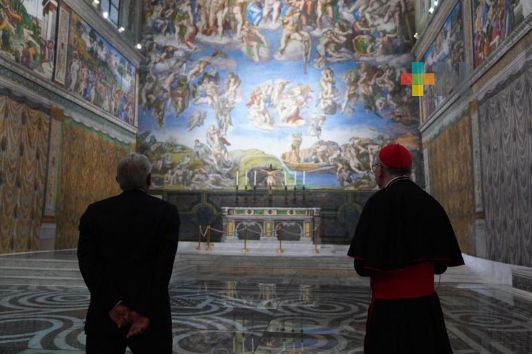 Presidente visita réplica de la Capilla Sixtina en la Ciudad de México