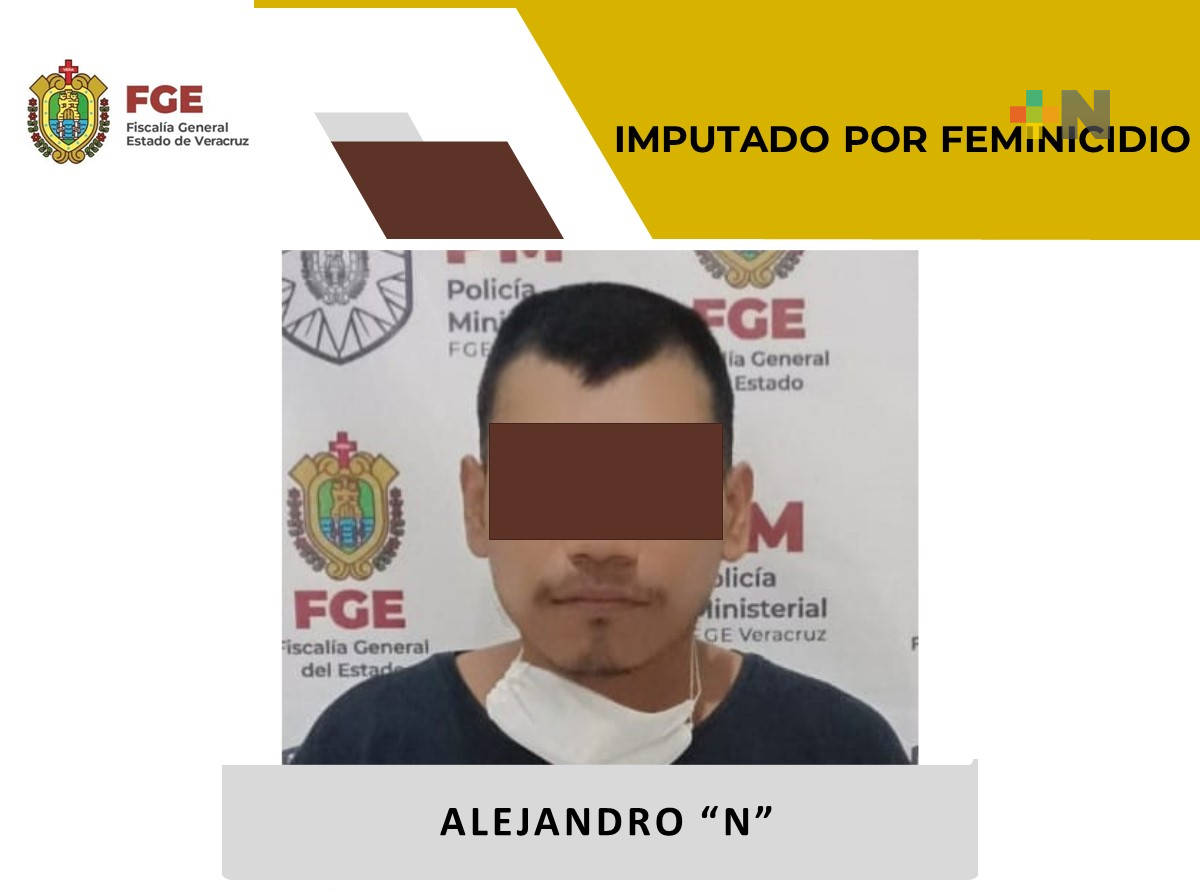 Presunto feminicida es imputado en zona centro