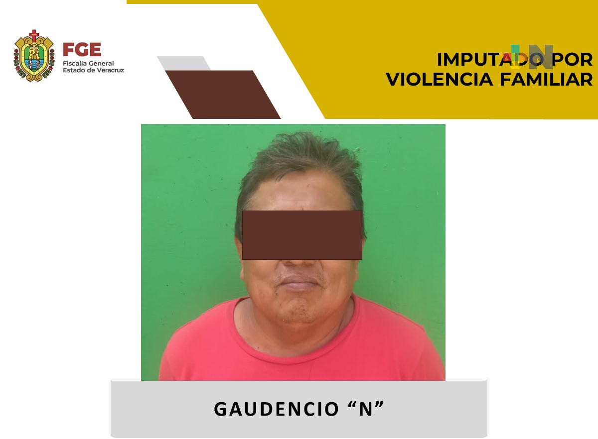 Imputado por violencia familiar en Coatzacoalcos
