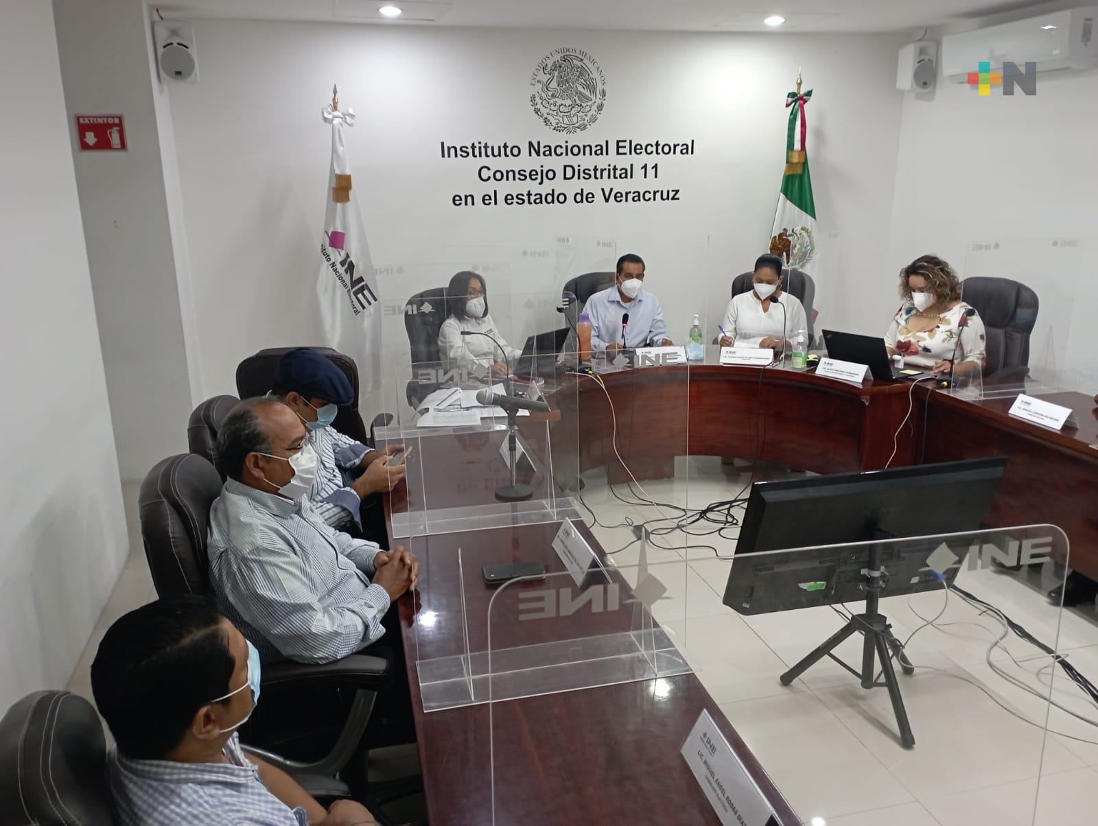 En Coatzacoalcos, Junta Distrital XI inició sesión extraordinaria por Revocación de Mandato