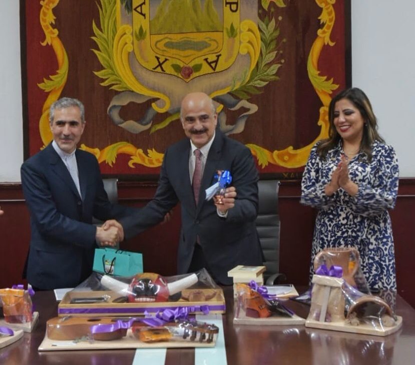 Ricardo Ahued sostuvo una reunión con el excelentísimo embajador de Irán en México