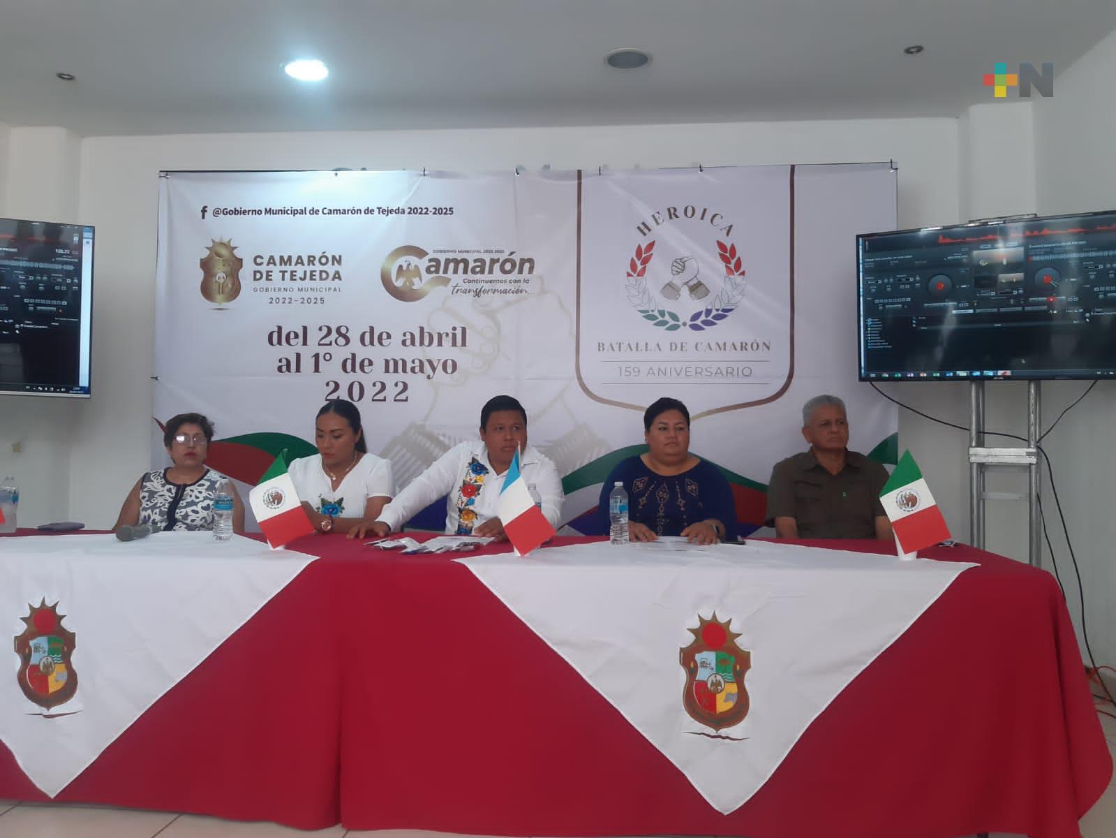 Presentan programa conmemorativo por 159 aniversario de la Batalla de Camarón de Tejeda