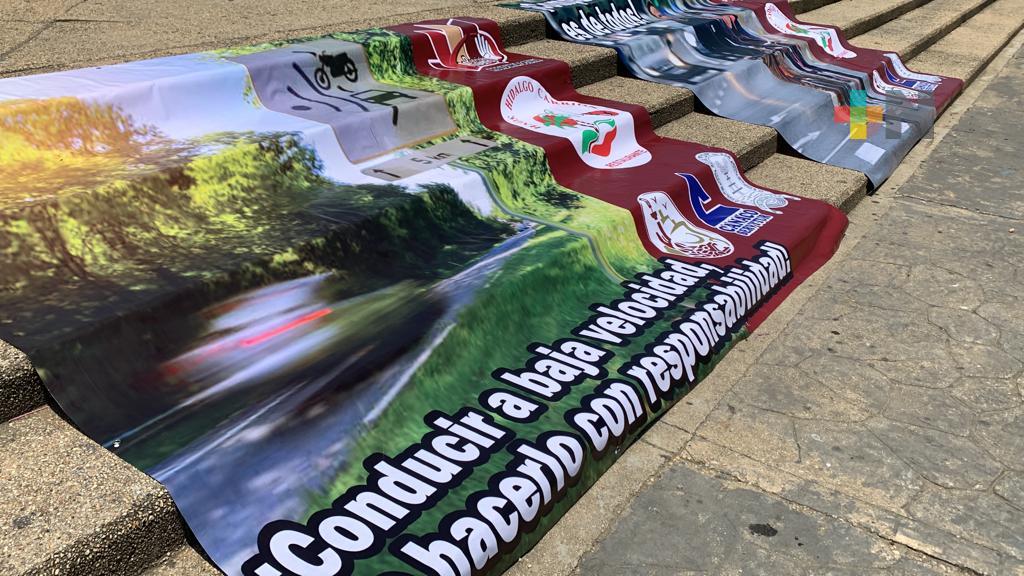Municipio de Coatzacoalcos y comerciantes hacen campaña para prevenir accidentes