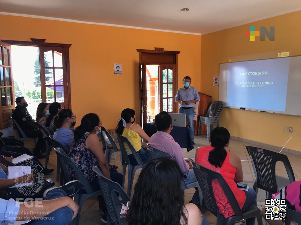 Fiscalía del Estado capacita a trabajadores municipales sobre delitos vía telefónica