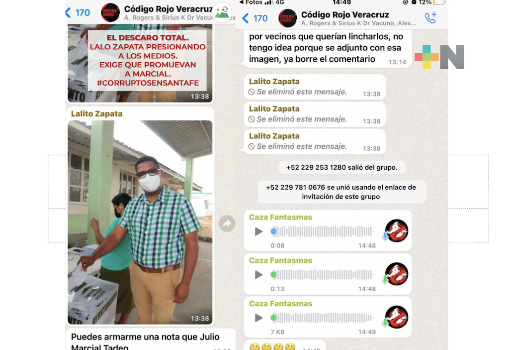 Amedrenta a periodistas actual agente municipal de Santa Fe, presionando para promover a Julio Marcial