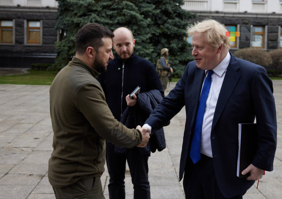 Boris Johnson visitó Ucrania y refrendó solidaridad al gobierno de Zelensky
