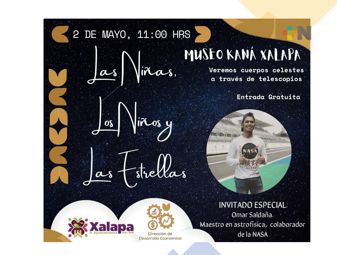 Invita ayuntamiento a la conferencia Las niñas, los niños y las estrellas