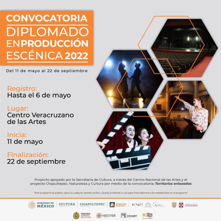 Invita IVEC a participar en el Diplomado de Producción Escénica