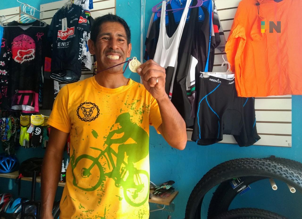 Emmanuel Sedglach ganó oro en ciclismo de ruta de Serie Nacional de Para Ciclismo