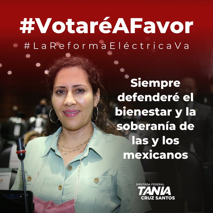 Mi tarea es defender al pueblo de México: diputada Tania Cruz