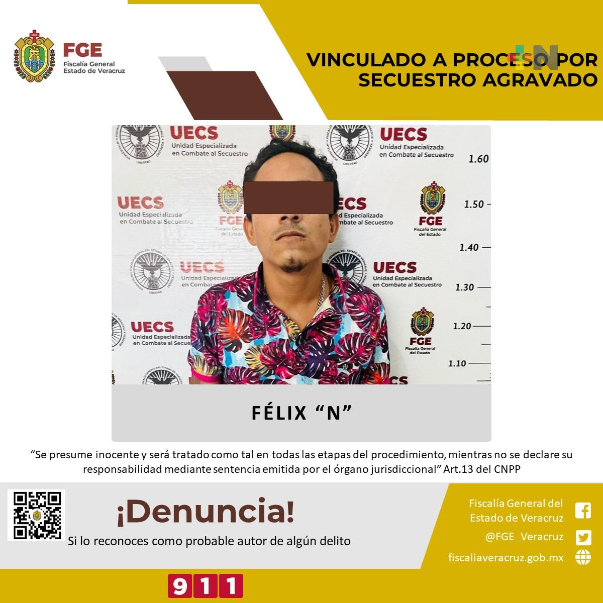 Presunto responsable de secuestro agravado es vinculado a proceso