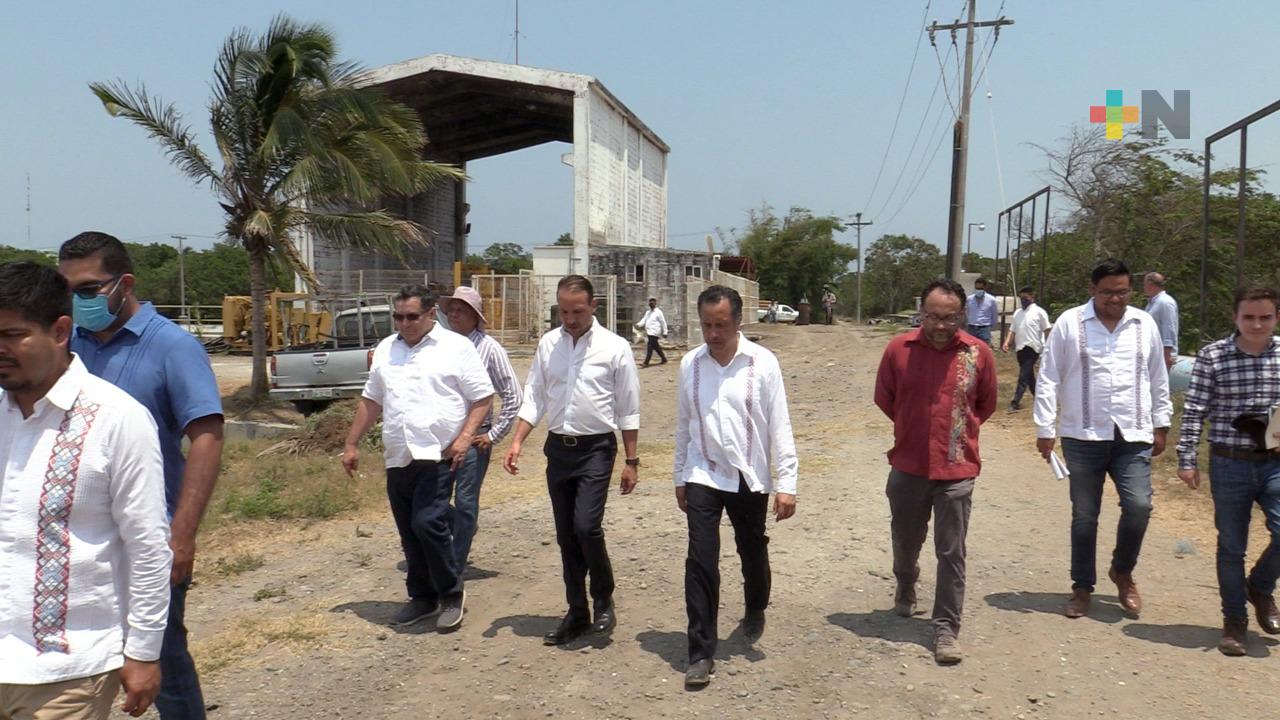 Gobernador de Veracruz recorre en el cárcamo de la Zamorana de Boca del Río