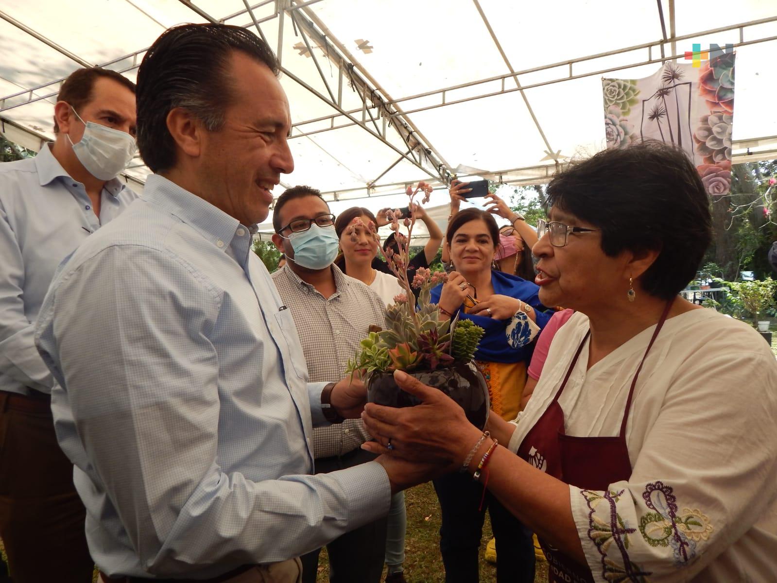 Gobernador de Veracruz visitó Festival Internacional de la Orquídea de Coatepec