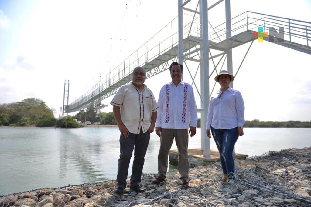 Lista la rehabilitación del Puente Chorreras en Tamiahua: Gobernador