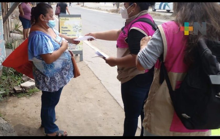 Personal de INE promociona Revocación de Mandato en puerto de Veracruz
