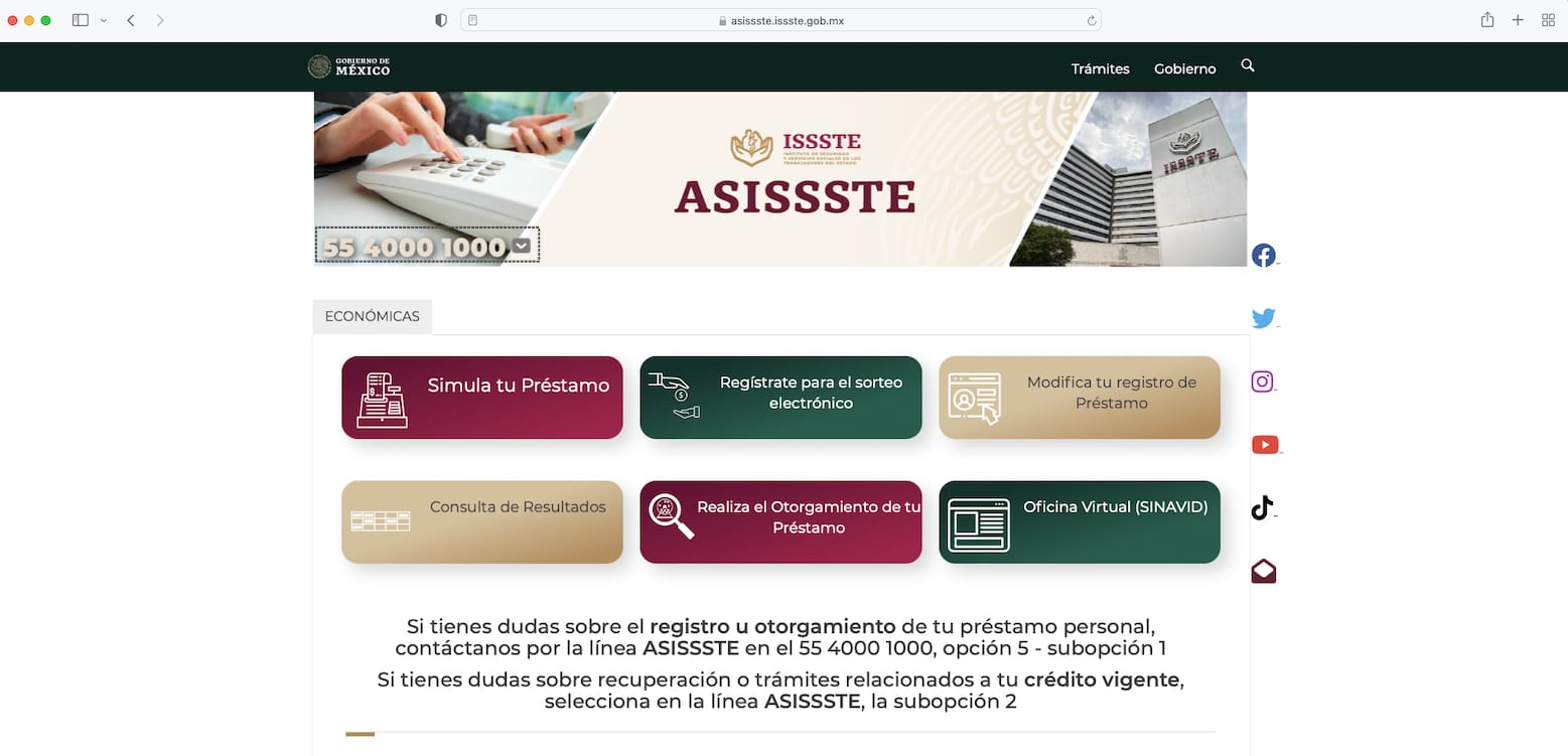 Abre Issste servicios digitales Asissste con portal, línea y chat