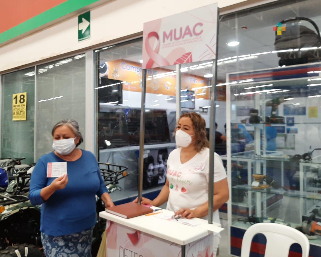 MUAC instaló módulo de donación de mastografías en supermercados
