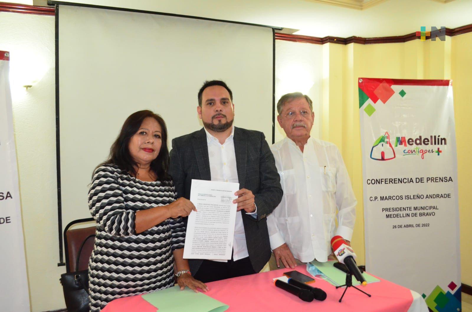 Ayuntamiento de Medellín de Bravo presentó denuncia por peculado