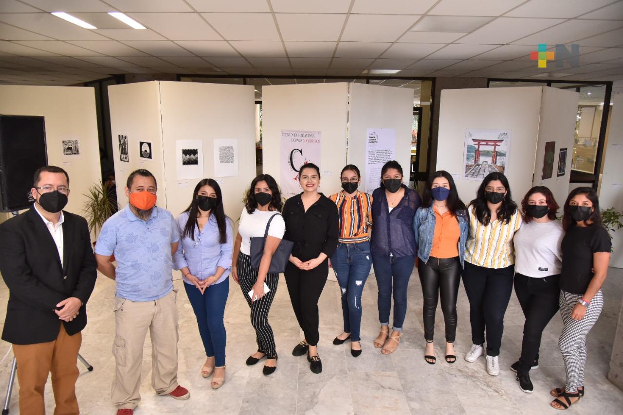 En el Congreso, estudiantes de la UPAV exponen obras de diseño gráfico