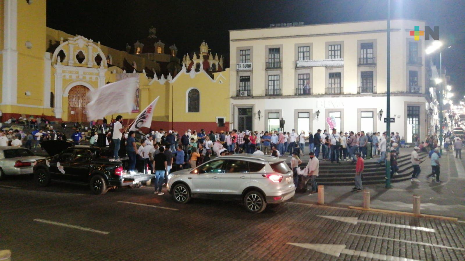 Cuitláhuac García celebró, junto otros mandatarios de Morena, la jornada de Revocación de Mandato