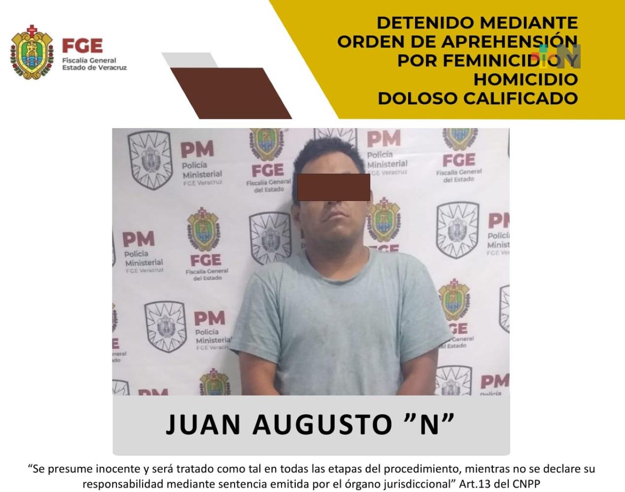 La FGE captura a Juan Augusto “N”, presunto homicida de dos menores y feminicida