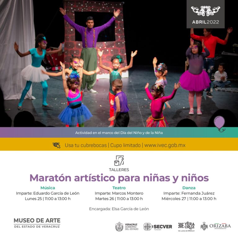 Presenta MAEV maratón artístico para niñas y niños