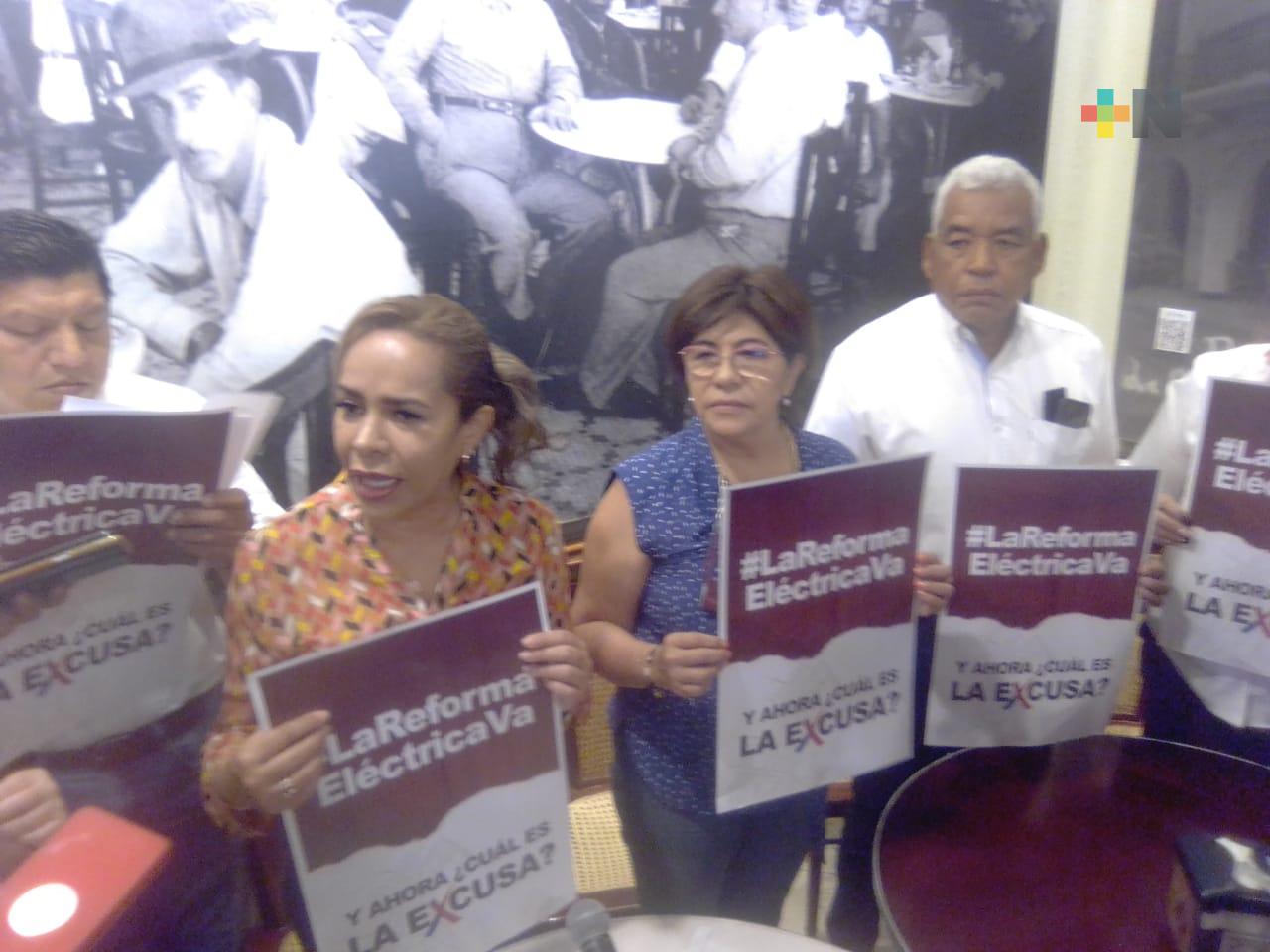 Piden a la población presionar a sus legisladores para aprobar la reforma eléctrica