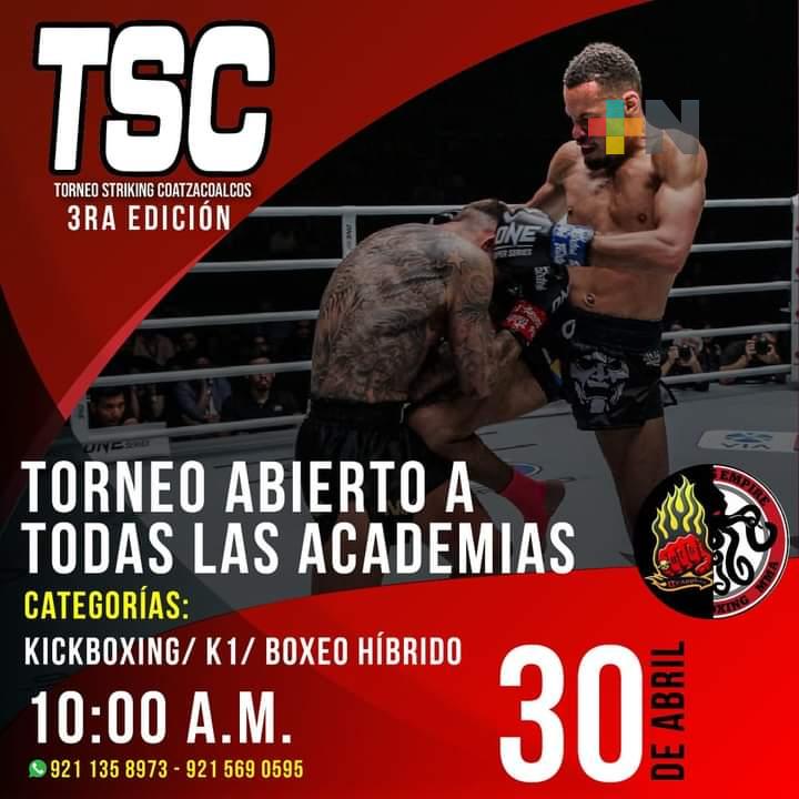 A finales de abril habrá Torneo Striking en  Coatzacoalcos