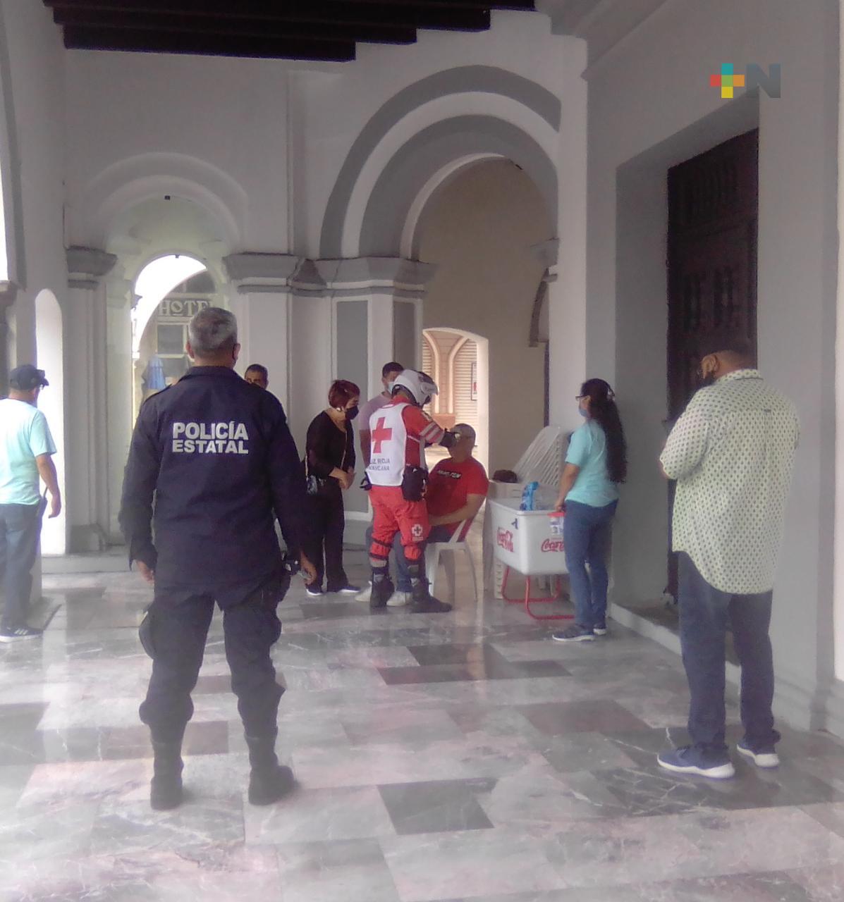 Caída de turista provoca movilización de personal de emergencias en Veracruz puerto