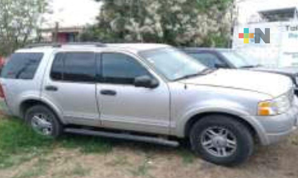 Asegura SSP cuatro vehículos en Xalapa