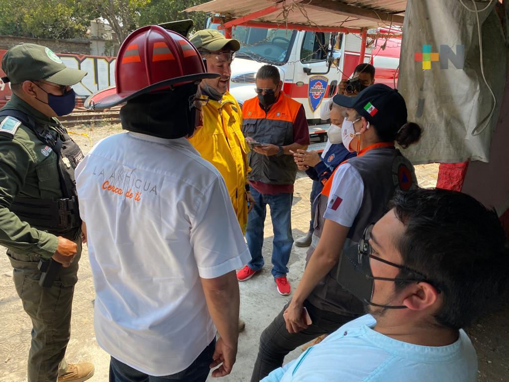 Reporta PC Estatal cierre de incendio en Puente Nacional