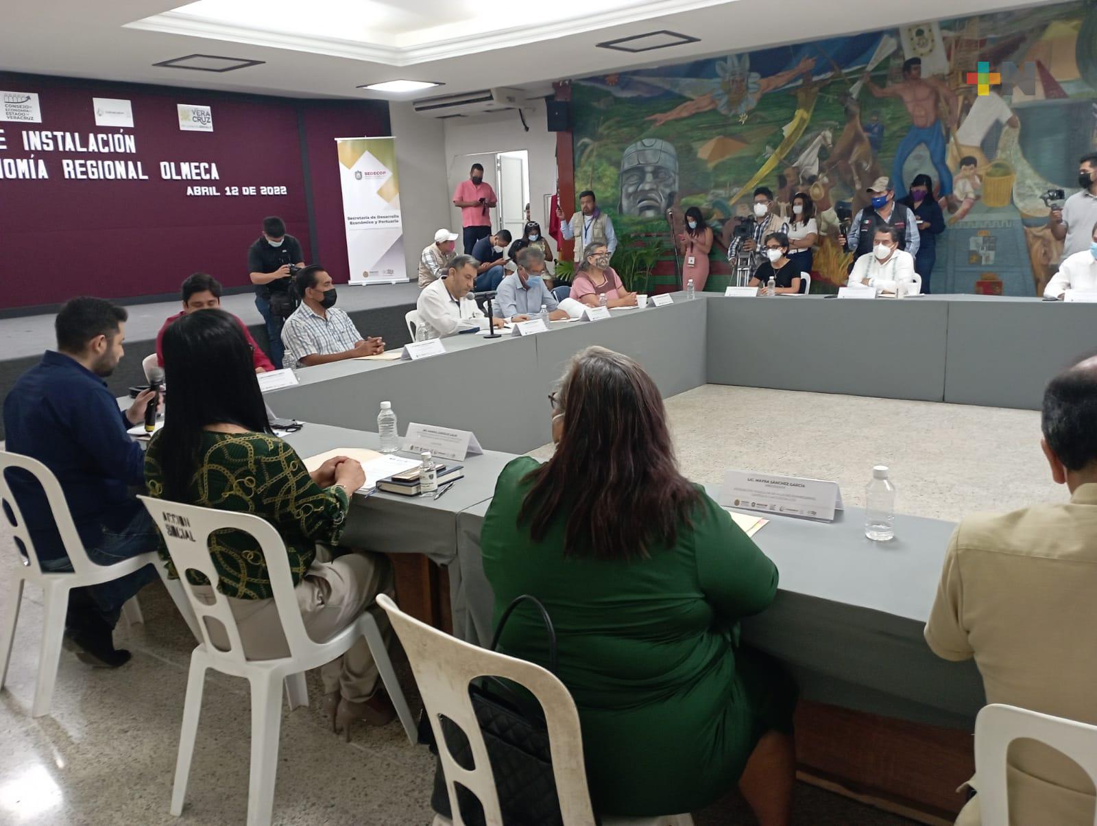 Instalan Consejo de Economía Regional Olmeca