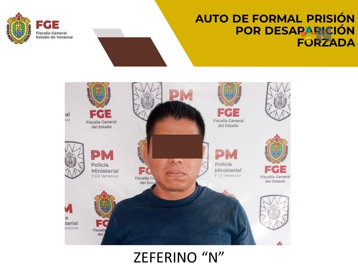 Dictan auto de formal prisión a Zeferino «N» por desaparición forzada al norte del estado