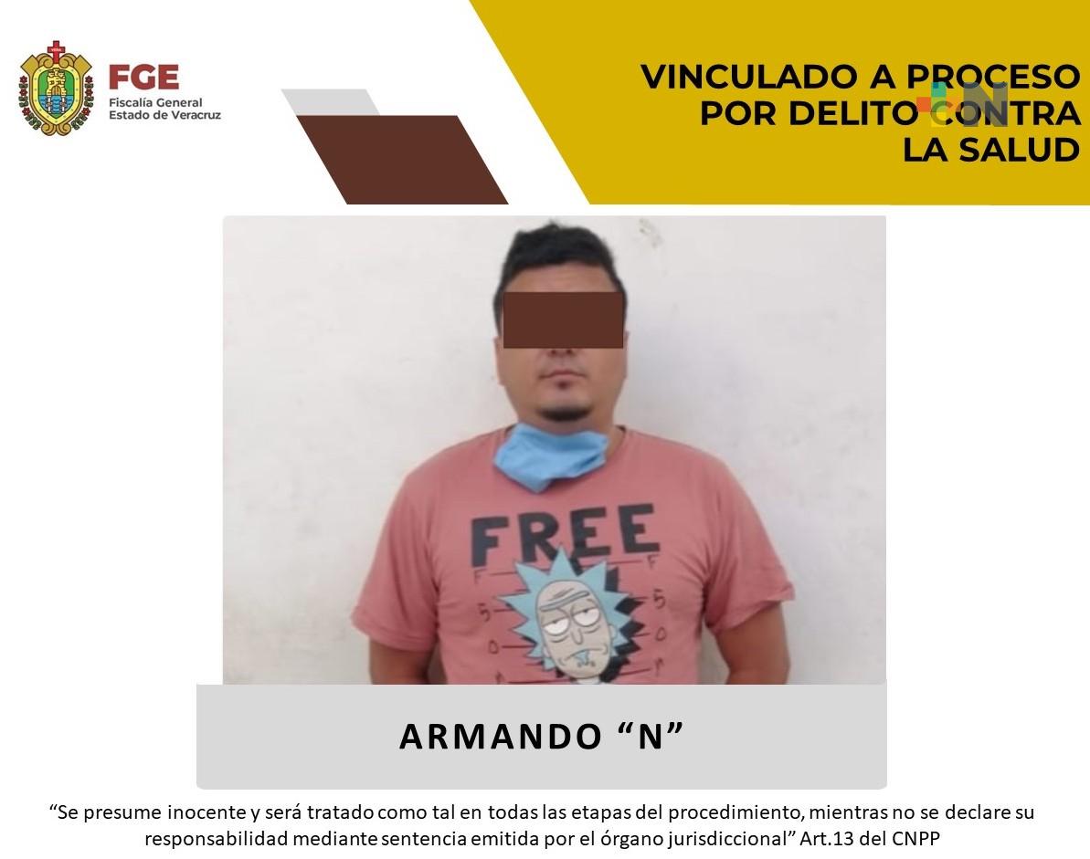Armando «N» es vinculado por delito contra la salud, al sur de la entidad