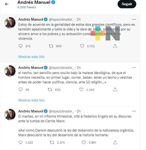 López Obrador calificó como «apasionante» la vida y obra de Jesús