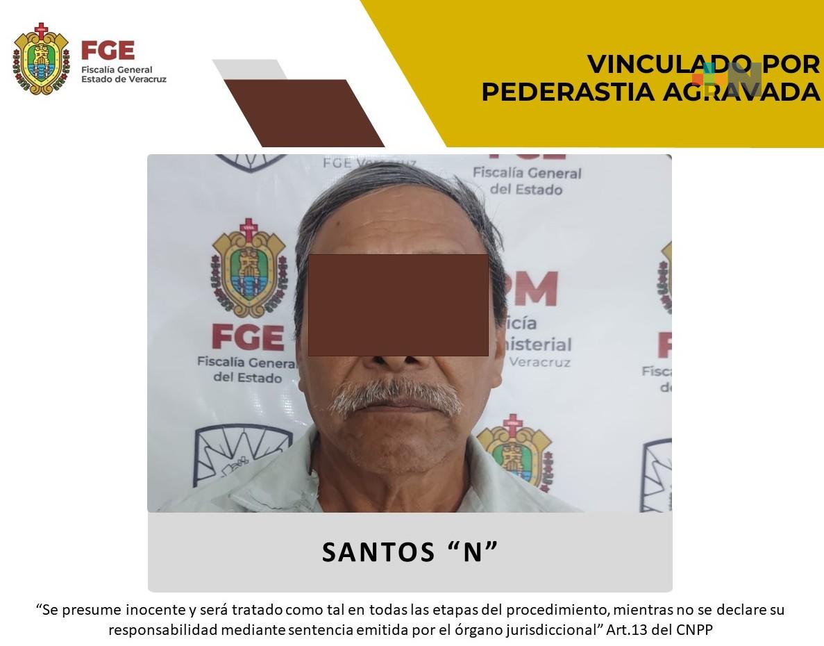 Presunto pederasta, Santos «N» es vinculado a proceso