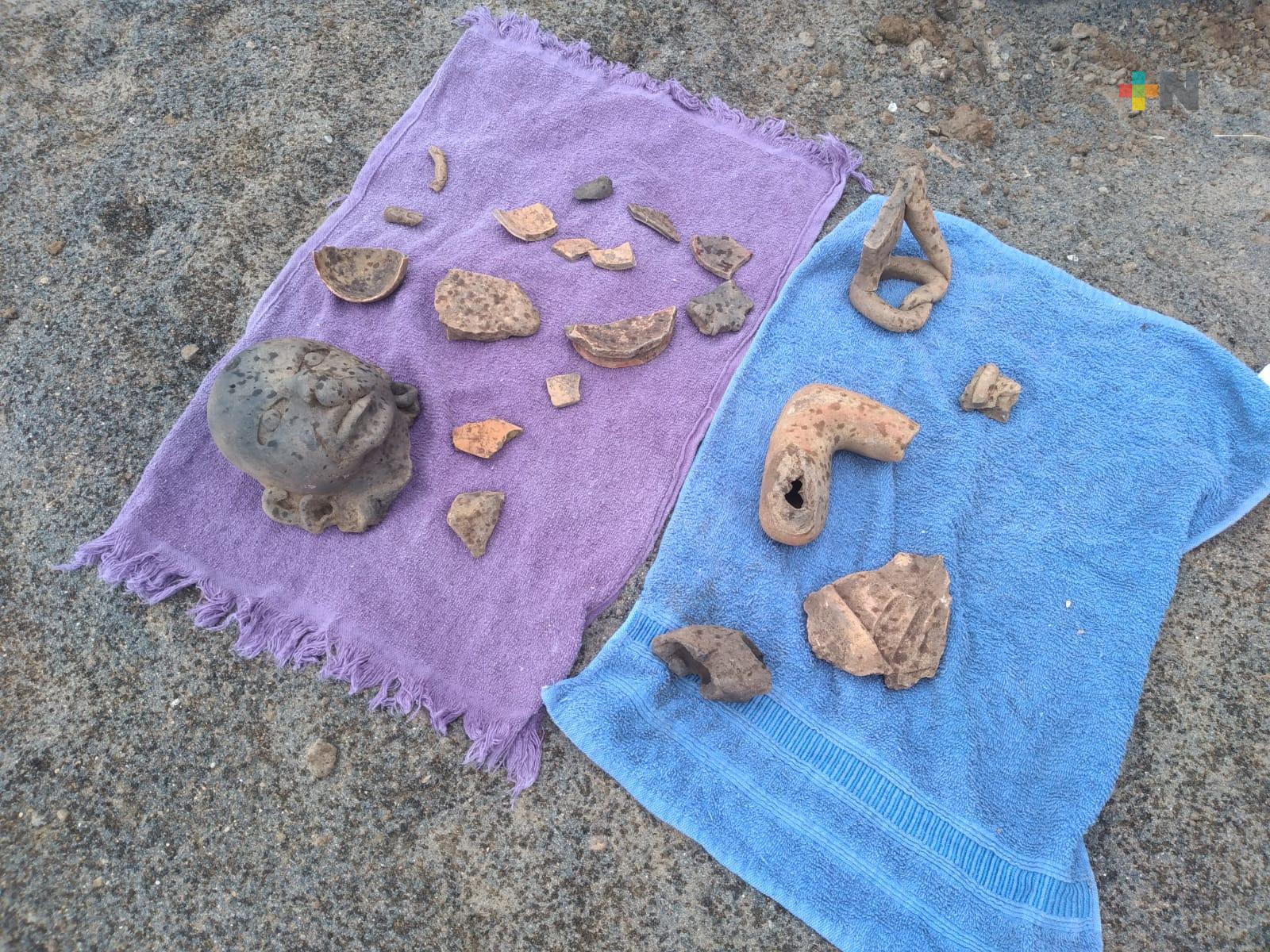 Hallan vestigios prehispánicos en dunas de Veracruz