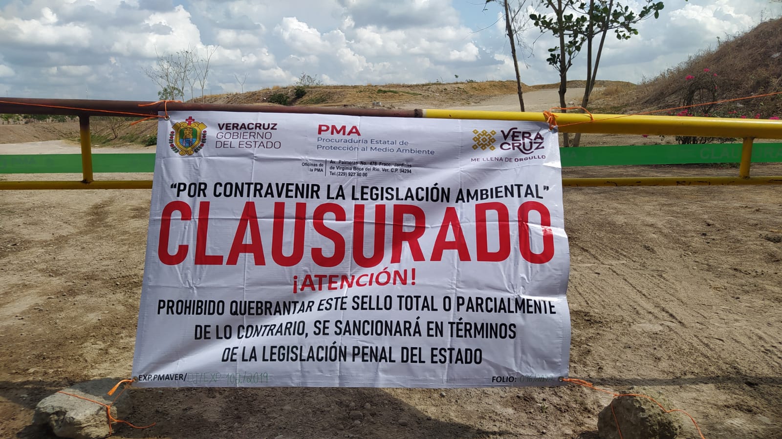 Procuraduría de Medio Ambiente clausuró basurero de Tierra Blanca