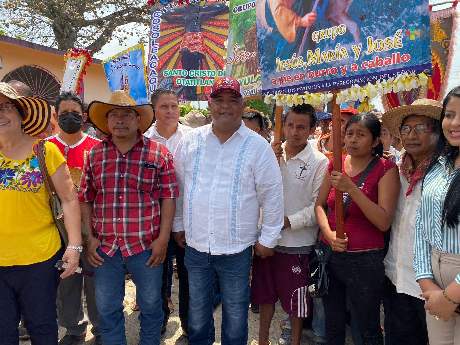 En Otatitlán, encabeza el secretario de Gobierno, Eric Cisneros la fiesta patronal de El Cristo Negro