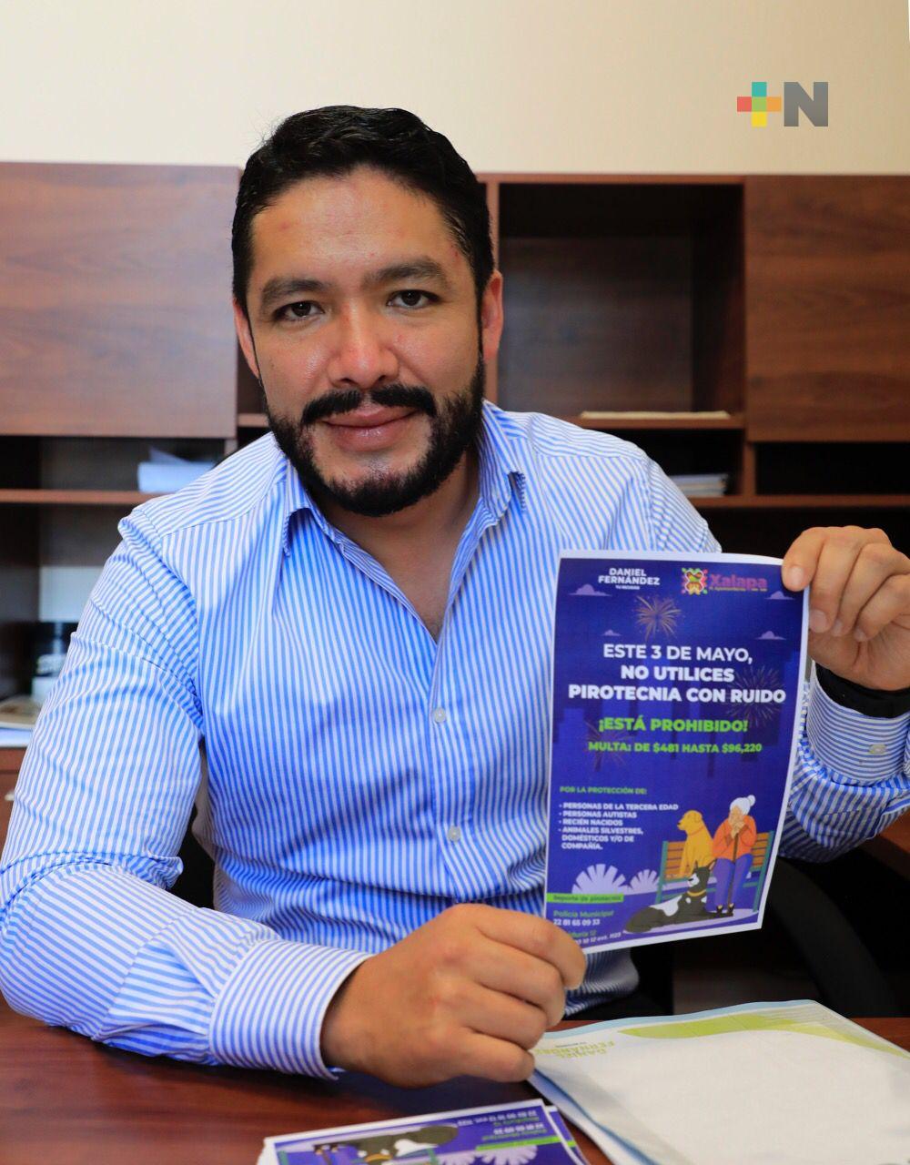 Reitera Ayuntamiento prohibición de pirotecnia con ruido en Xalapa