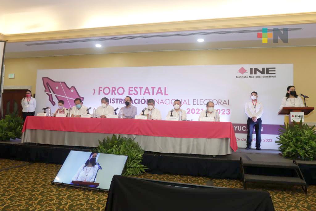 INE realiza el Foro Estatal sobre Distritación Electoral en Yucatán