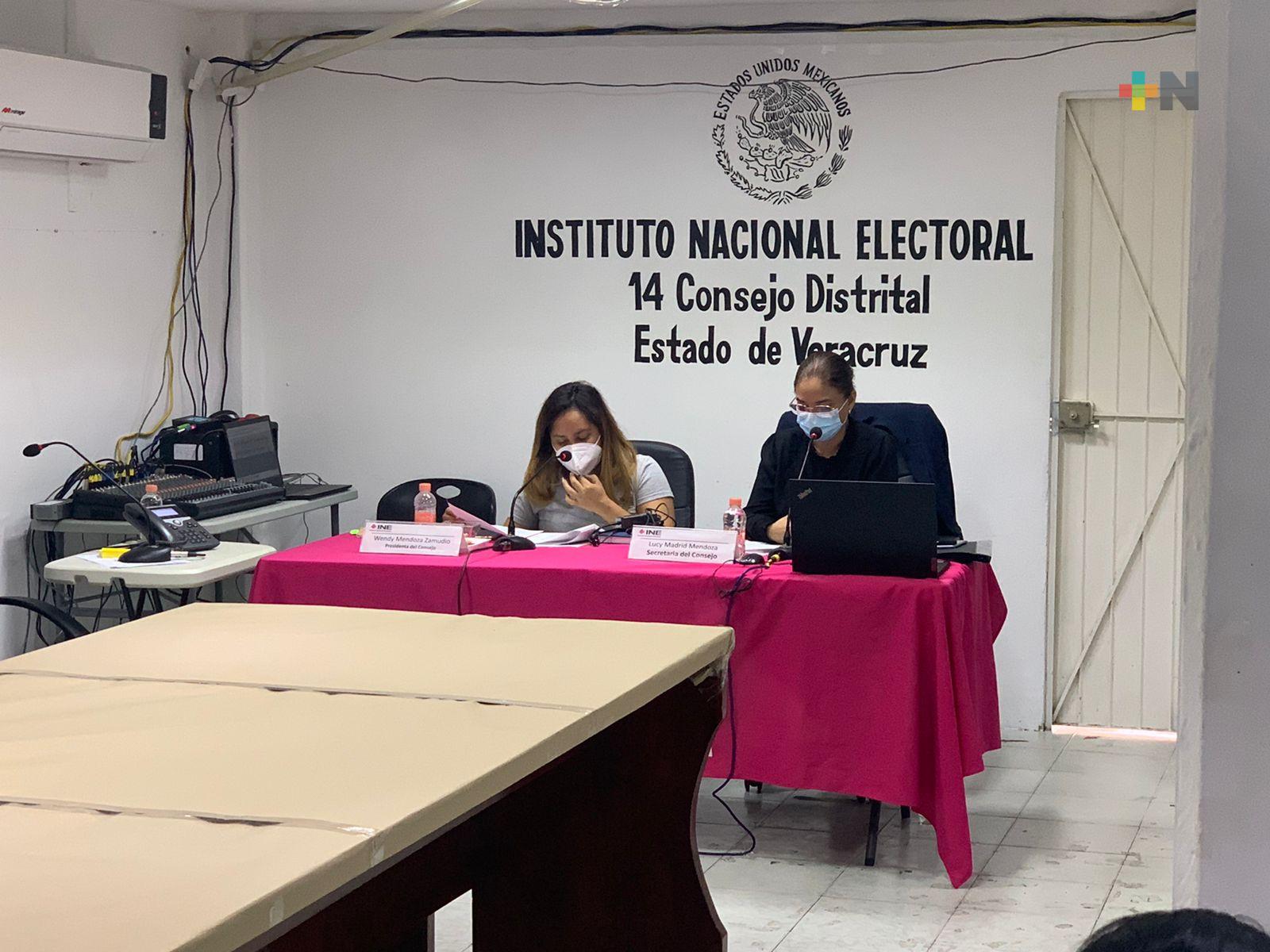 Junta Distrital 14 con sede en Minatitlán lista para recibir paquete electoral