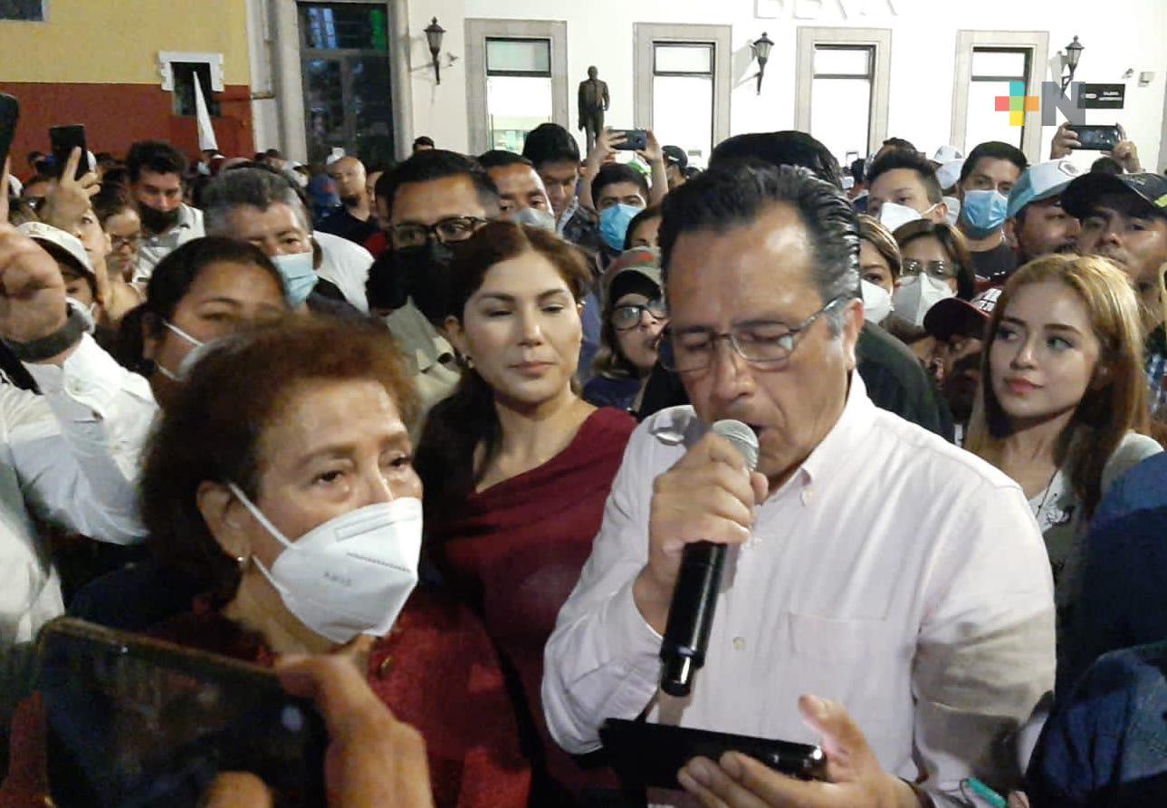 Veracruz aportó más de un millón quinientos mil votos a favor del presidente López Obrador: Gobernador