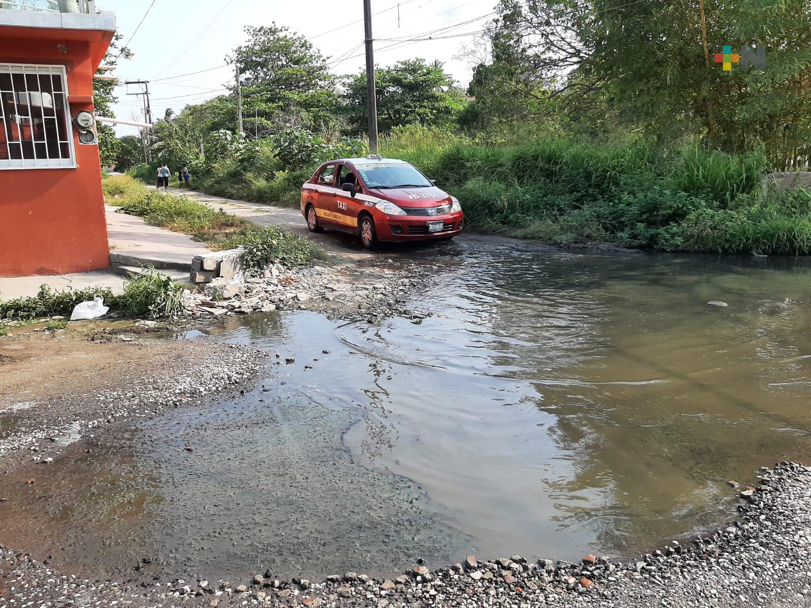 Cada campaña política prometen drenaje y pavimentación de calle en colonia El Coyol