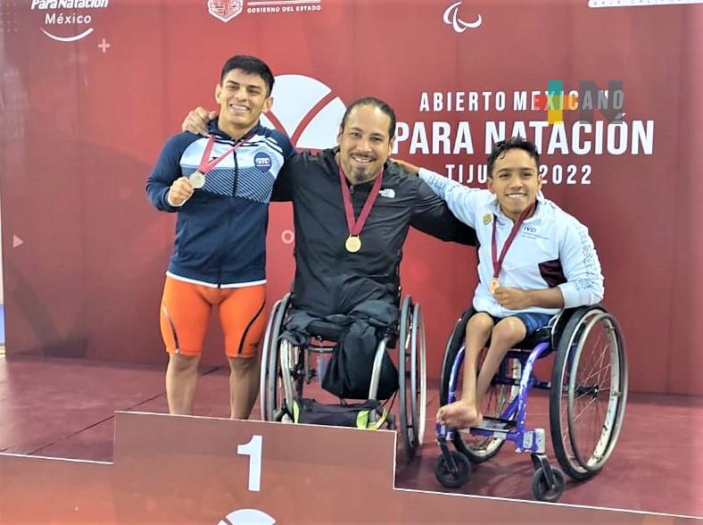 Cumplen veracruzanos en Abierto Mexicano de Para-Natación