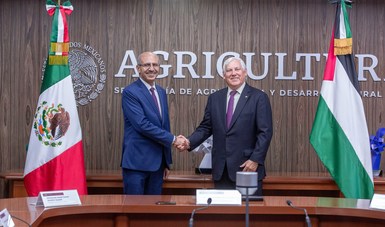 Acuerdan México y Palestina cooperación tecnológica para producción de alimentos en zonas áridas